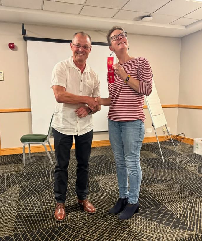 Well done to Chantal on winning Best Evaluator! Great feedback is a powerful tool — and Chantal delivered it like a pro!
